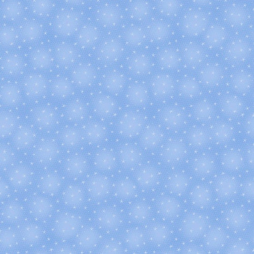 Starlet Small Stars Sky Blue Blank Quilting Cotton Fabric BQ-STARLET-6383-SKY