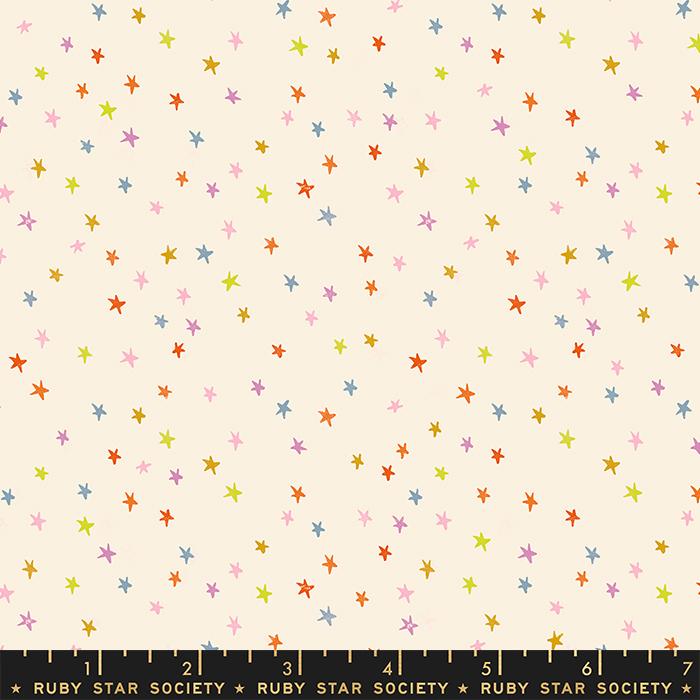 Starry Mini Stars Tossed Multi Alexia Abegg Ruby Star Society Moda Cotton Fabric MD-RS4110-20