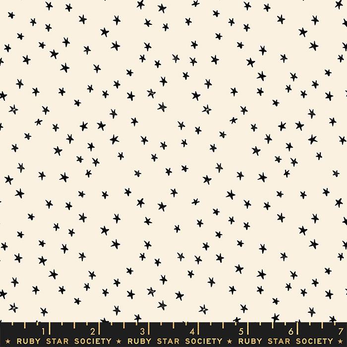 Starry Mini Stars Tossed Natural Cream Alexia Abegg Ruby Star Society Moda Cotton Fabric MD-RS4110-21