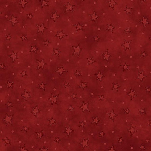 Starry Basics Stars Indigo Red Leanne Anderson of the Whole Country Caboodle Henry Glass Cotton Fabric HG-8294-88
