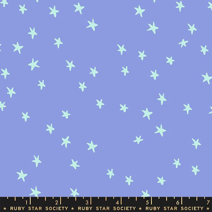 Starry Dusk Purple Blue with Sky Blue Stars Alexia Abegg Ruby Star Society Moda Cotton Fabric MD-RS4109-57 | US Fabric Shop