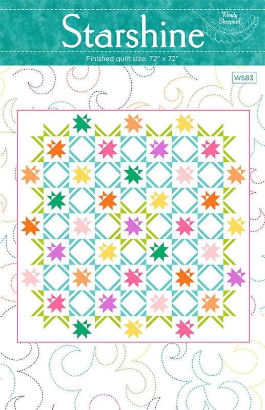 Starshine Quilt Pattern 72"x72" Wendy Sheppard WS-83 | US Fabric Shop