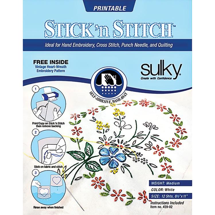 Stick'n Stitch Stabilizer 8.5" x 11" Sulky SU-459-02