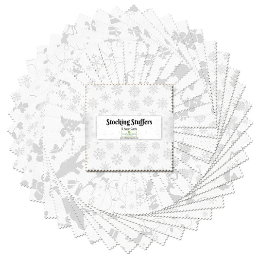 Stocking Stuffers 5" Squares Karat Crystals Wilmington Prints Cotton Fabric WP-507-127-507
