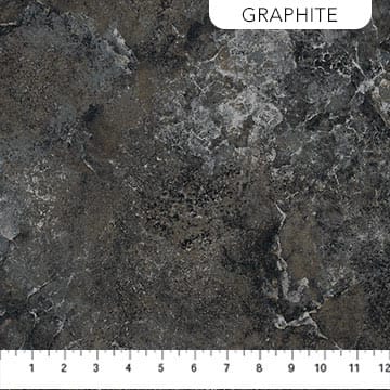 Stonehedge Gradations II Quartz Graphite Dark Grey Linda Ludovico Northcott Cotton Fabric NC-26756-99 | US Fabric Shop