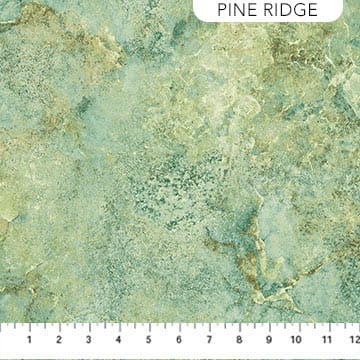 Stonehedge Gradations II Quartz in Pine Ridge Light Green Linda Ludovico Northcott Cotton Fabric NC-26756-780 | US Fabric Shop