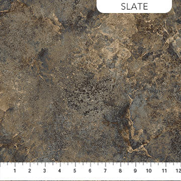 Stonehedge Gradations II Quartz Slate Brown Grey Linda Ludovico Northcott Cotton Fabric NC-26756-98