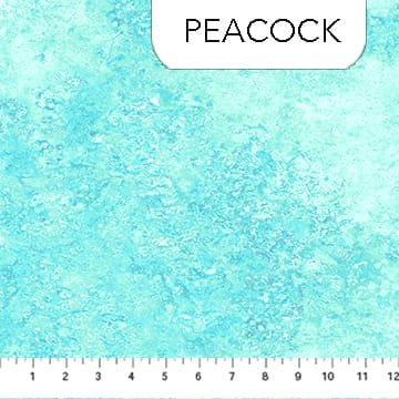 Stonehedge Gradations II Sandstone Peacock Aqua Blue Linda Ludovico Northcott Cotton Fabric NC-26758-66 | US Fabric Shop