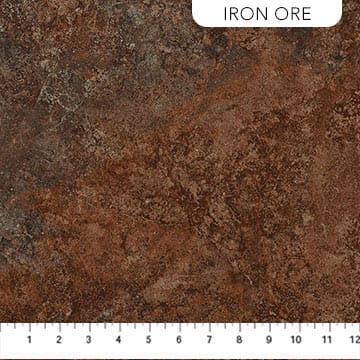 Stonehedge Gradations II Sienna Marble in Iron Ore Brown Linda Ludovico Northcott Cotton Fabric NC-26755-36 | US Fabric Shop