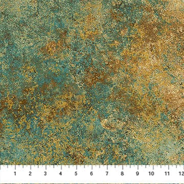 Stonehedge Valencia Marble Rust Multi Brown Gold Metallic Linda Ludovico Northcott Cotton Fabric NC-28904M-37 | US Fabric Shop