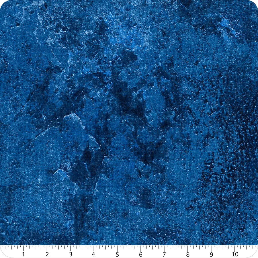 Stonehenge Basics Texture Sapphire Blue Linda Ludovico Northcott Cotton Fabric