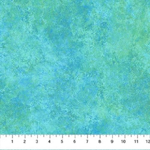 Stonehenge Celtic Roots Texture Turquoise Multi Blue Linda Ludovico Northcott Fabrics Cotton Fabric