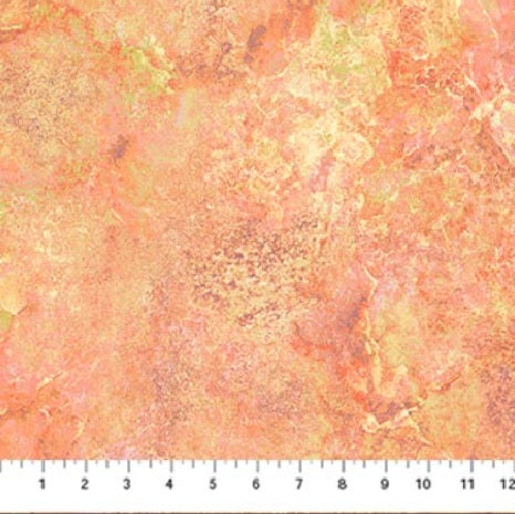 Stonehenge Gradations II Quartz Melon Orange Linda Ludovico Northcott Cotton Fabric NC-26756-53