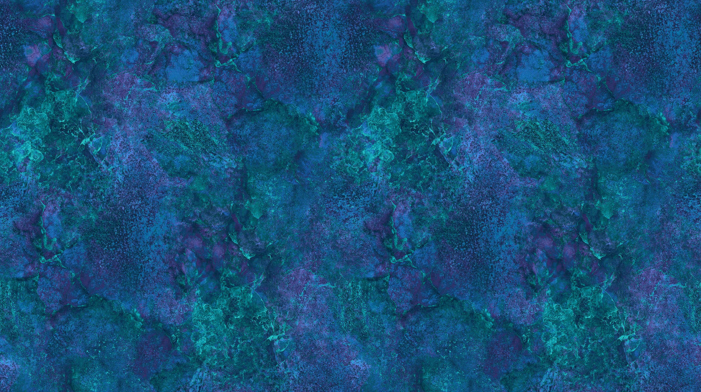 Stonehenge Gradations II Quartz Midnight Blue Green Linda Ludovico Northcott Cotton Fabric NC-26756-49