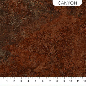 Stonehenge Gradations II Sienna Marble Canyon Brown Linda Ludovico Northcott Cotton Fabric NC-26755-37