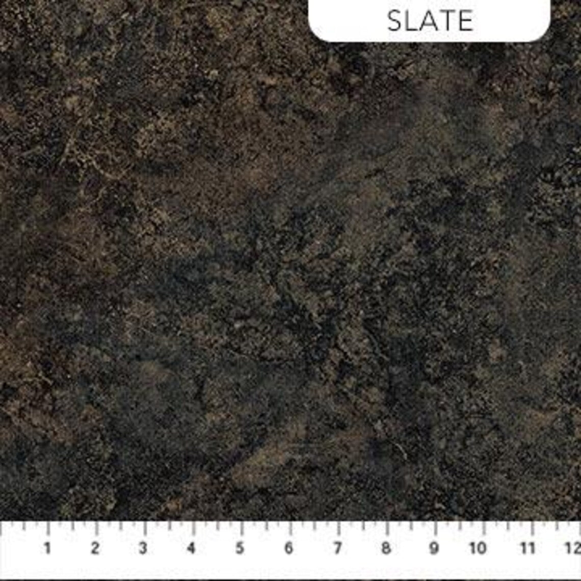 Stonehenge Gradations II Sienna Marble Slate Brown Grey Black Linda Ludovico Northcott Fabrics Cotton Fabric NC-26755-98