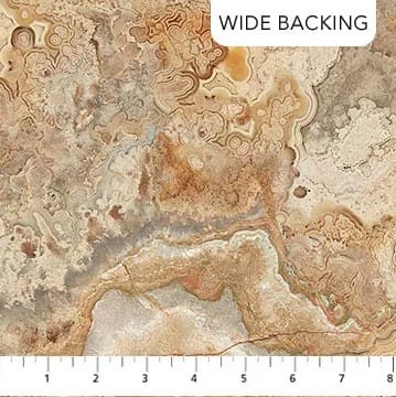 Stonehenge Rooted 108'' Wide back Agate Beige Linda Ludovico Northcott Fabrics Cotton Fabric NC-B28770-12 | US Fabric Shop