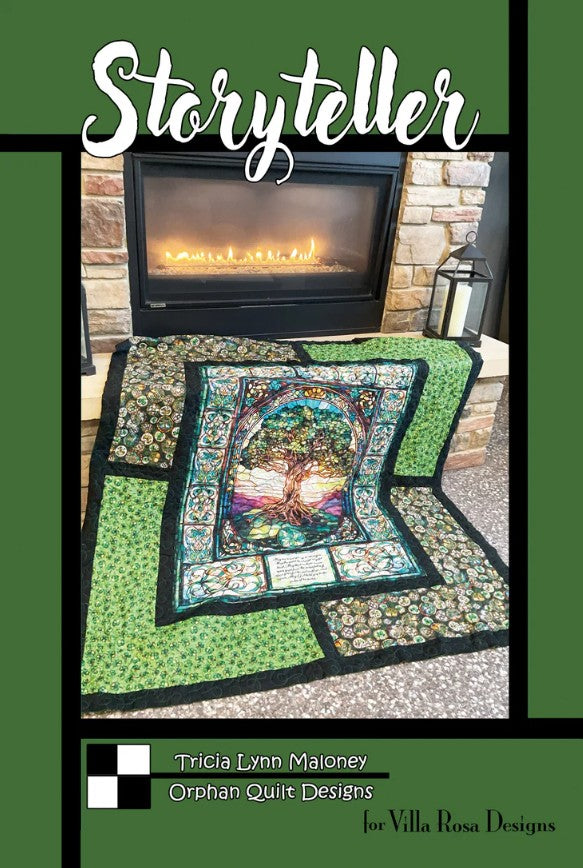 Storyteller Quilt Pattern 59"x66" Orphan Quilts Villa Rosa Designs VRD-STORYTELLER
