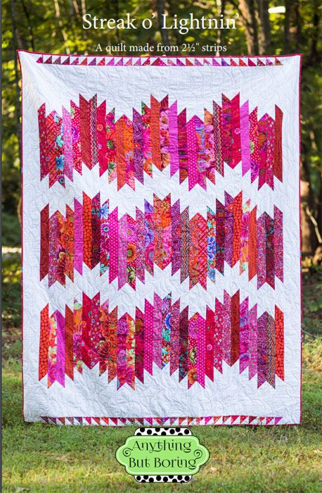 Streak 'o Lightnin' Quilt Pattern Anything But Boring ABB-StreakoLightnin
