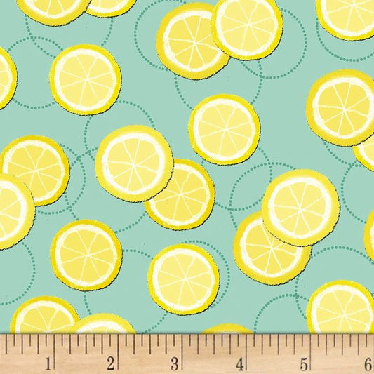 Summerlicious Lemon Yellow Green Lucie Crovatto Studio E Cotton Fabric