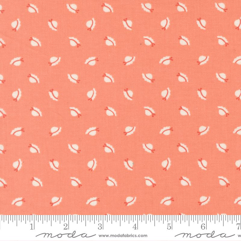 Sunbonnet Bonnets Coral My Sew Quilty Life Moda Cotton Fabric MD-31765-41