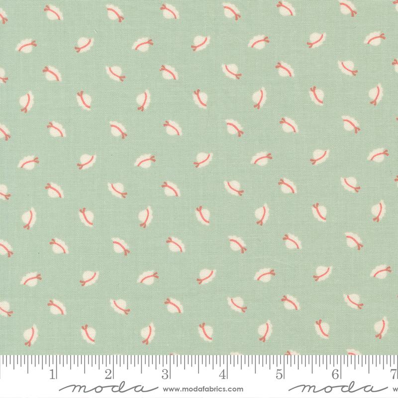 Sunbonnet Bonnets Dusty Blue My Sew Quilty Life Moda Cotton Fabric MD-31765-21