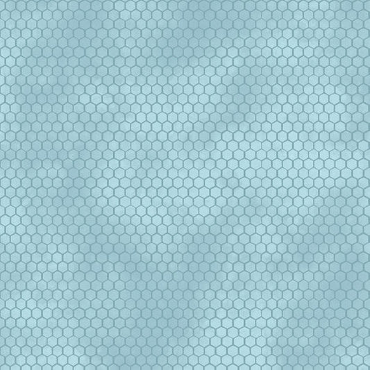 Sunkissed Honeycomb Light Blue Nancy Mink Wilmington Prints Cotton Fabric WP-1665-33919-444
