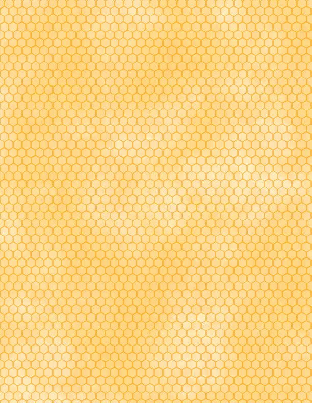 Sunkissed Honeycomb Yellow Nancy Mink Wilmington Prints Cotton Fabric WP-1665-33919-555