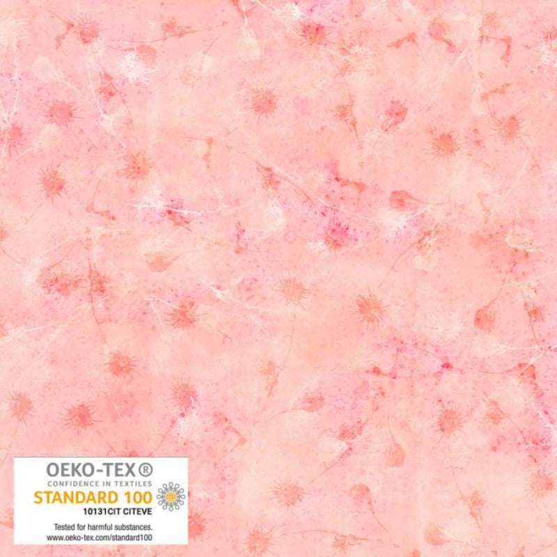 Sunset Bloom Thistle Pink Stof Blank Quilting Cotton Fabric