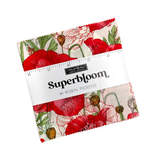 Superbloom 5" Squares Charm Pack 42pcs Robin Pickens Moda Cotton Fabric MD-48780PP