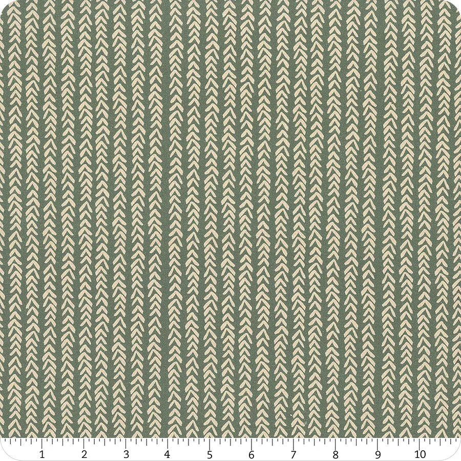 Sweet Lulla Knit Charcoal Green Ivy Jayne Camelot Cotton Fabric