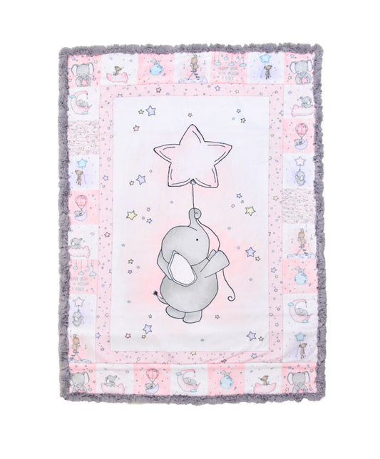 Sweet Pea Emma Tiny Tails Cuddle Kit 29"x41" Shannon Fabrics Polyester SF-cktinytailssweetpeaemma