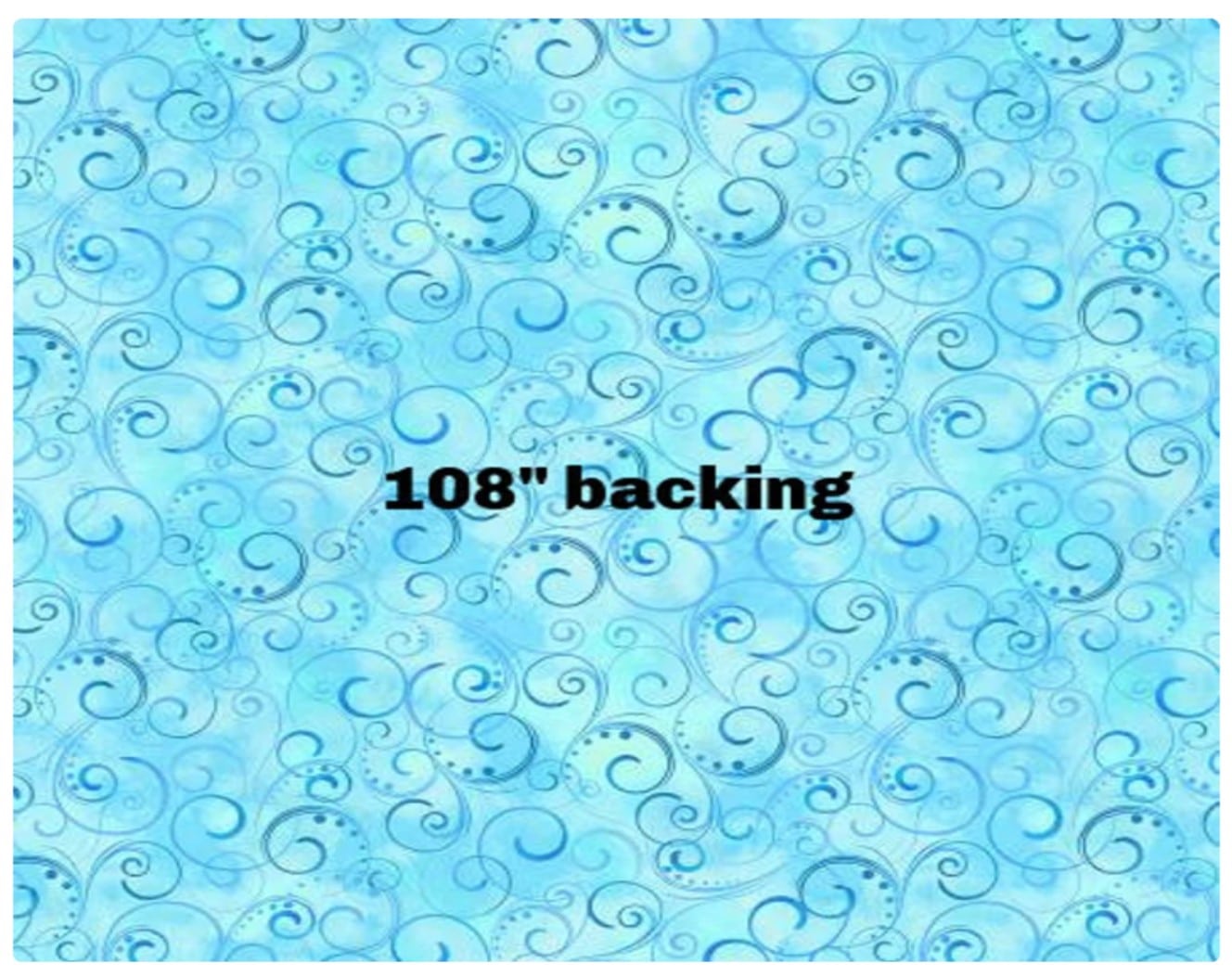 Swirling Splendor Blue 108" Wide Back Benartex Cotton Fabric BE 9705W-50