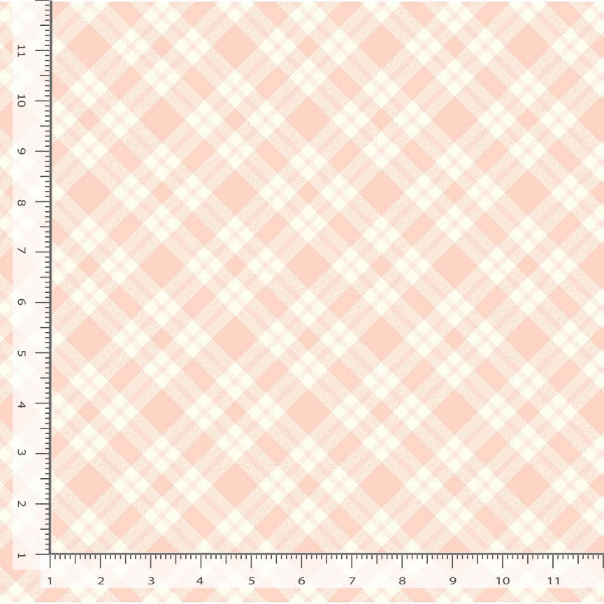 Til The Cows Come Home Plaid Blush Timeless Treasures Cotton Fabric TT-PLAID-CD4050-BLUSH
