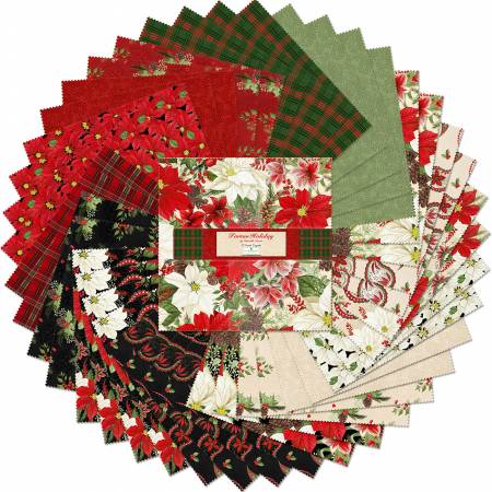 Tartan Holiday 10" Squares Karat Gems Danielle Leone Wilmington Prints Cotton Fabric