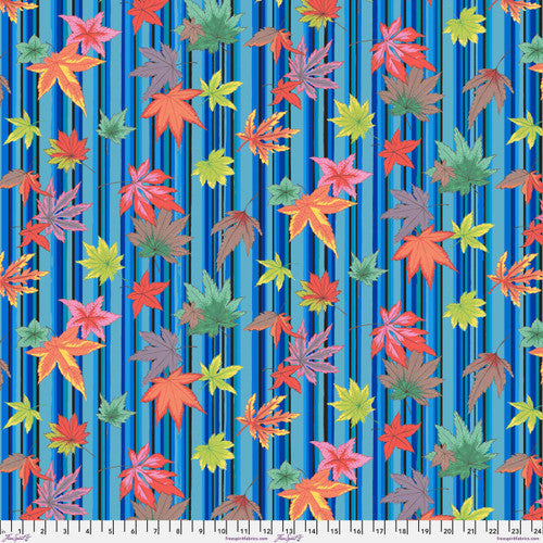 Temple Garden Maple Cascade Multi Snow Leopard Designs Free Spirit Cotton Fabric FS-PWSL127.MULTI