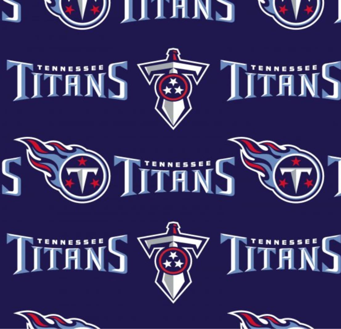 Tennessee Titans NFL Football Logo 58" Fabri Traditions Cotton Fabric NFL-70171D