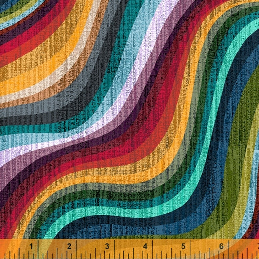 Terrain Wave Universe Whistler Studios Windham Cotton Fabric WF-52494D-1