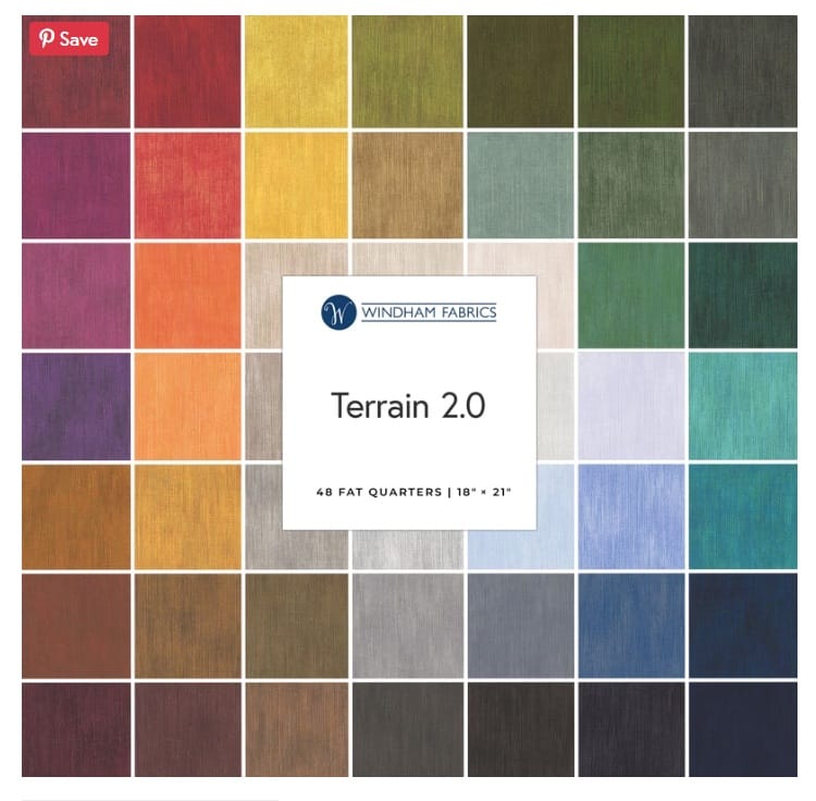 Terrain 2.0 Fat Quarter Bundle 18"x21" 48 pcs Whistler Studios Windham Fabrics Cotton Fabric WF-FATQTER2-X | US Fabric Shop