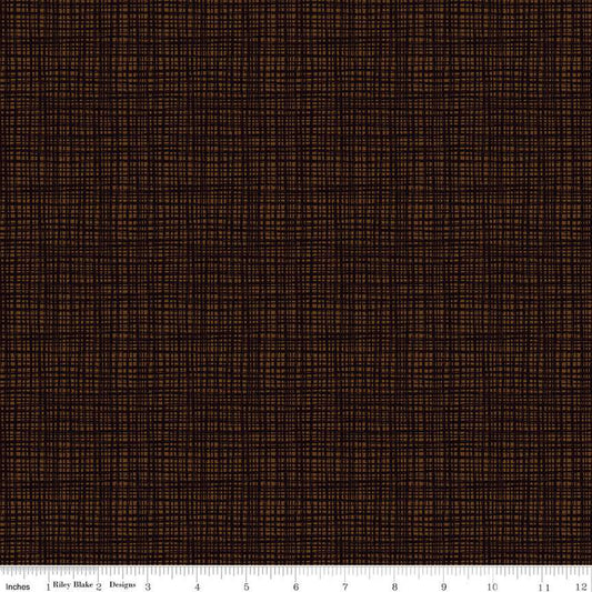 Texture Mocha Brown Sandy Gervais Riley Blake Designs Cotton Fabric RB-C610-Mocha