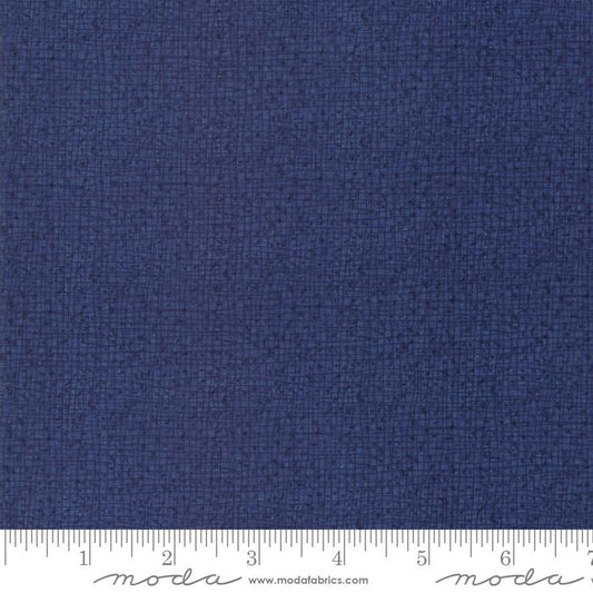 Thatched Texture Solid Navy Blue Robin Pickens Moda Cotton Fabric MD-48626-94