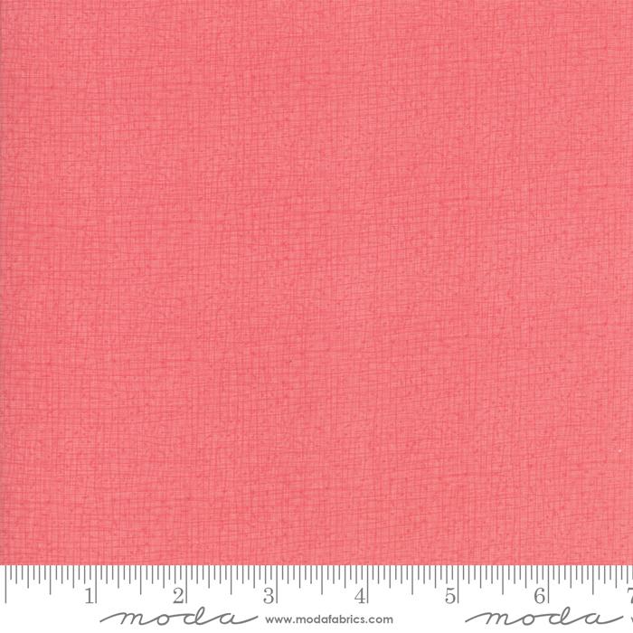 Thatched Texture Solid Sugar Rose Pink Robin Pickens Moda Cotton Fabric MD-48626-127