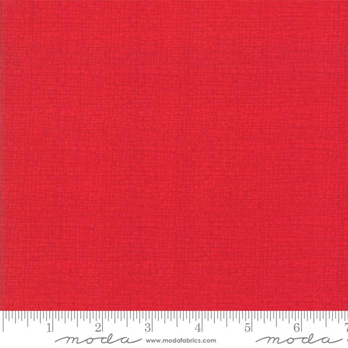 Thatched Texture Crimson Red Robin Pickens Moda Cotton Fabric MD-48626-43