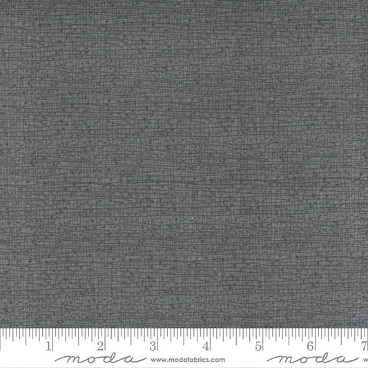 Thatched Texture Dark Pewter Grey Pickens Moda Cotton Fabric MD-48626-165