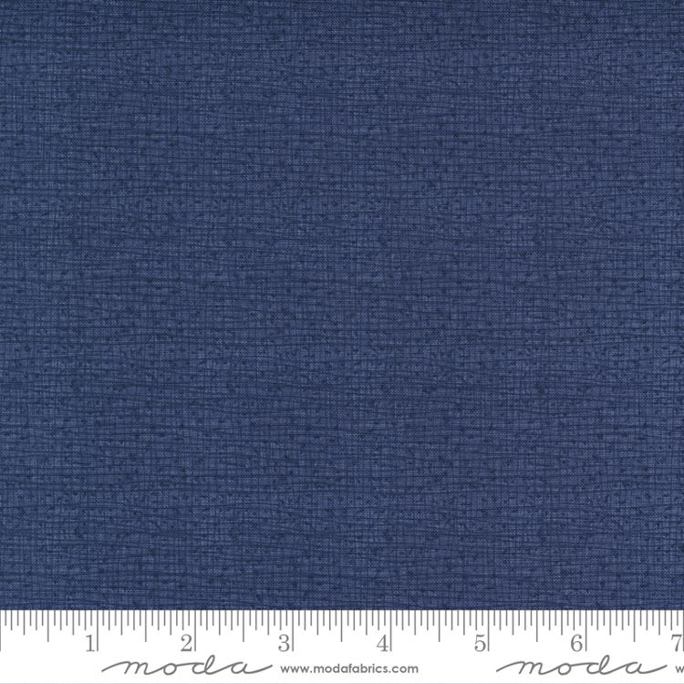 Thatched Texture Dark Wash Indigo Robin Pickens Moda Cotton Fabric MD-48626-161