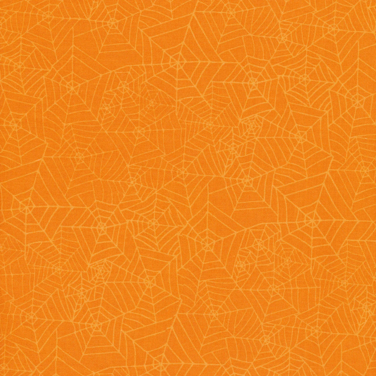 The Boo Crew Spider Webs Orange Susan Winget Wilmington Prints Cotton Fabric