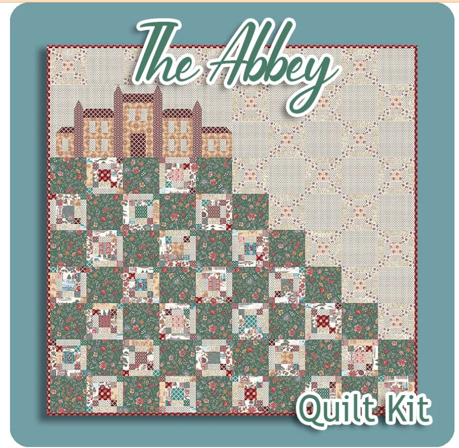 The Abbey Northanger Abbey Quilt Kit 60.5" x 60.5" Riley Blake Cotton Fabric RB-KT-17890