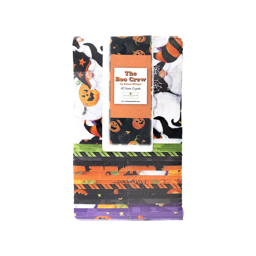 The Boo Crew 2.5" Strips Karat Crystals Susan Winget Wilmington Prints Cotton Fabric