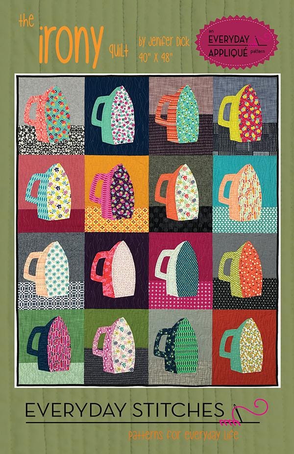The Irony Quilt Quilt Pattern 40"x48" Jenifer Dick Everyday Stitches ESS-407IRO | US Fabric Shop