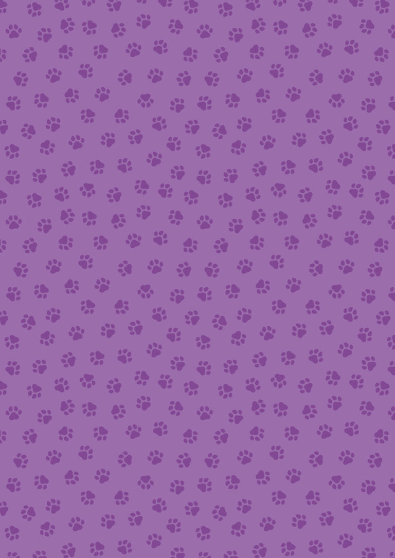 The Purrfect Book Club Paws Purple Lewis & Irene Cotton Fabric LI-A962B